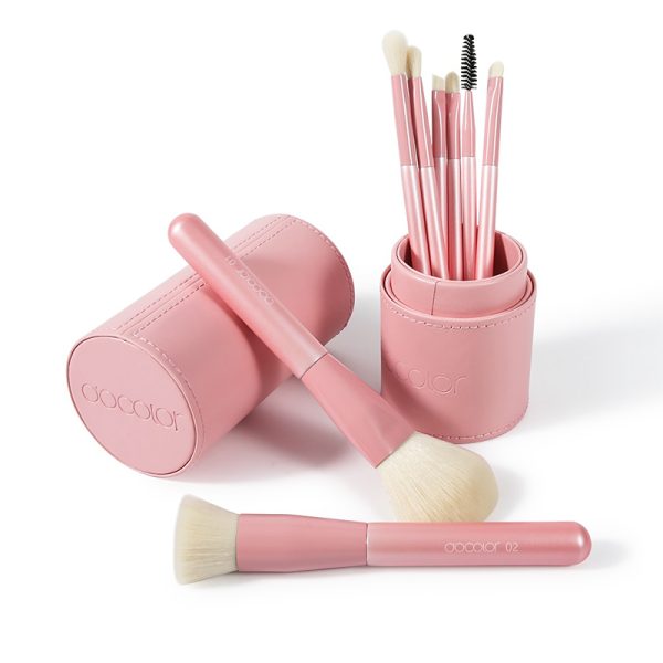 Professional 8-Piece Pink Makeup Brush Set - Image 6
