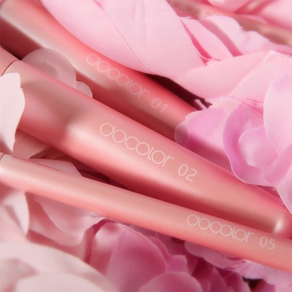 Professional 8-Piece Pink Makeup Brush Set - Image 5