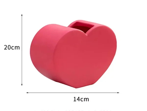 Pink Love Ceramic Vase - Image 4