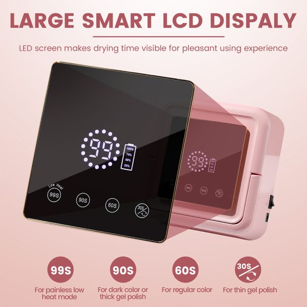128W Rechargeable Cordless Nail Lamp - Image 2
